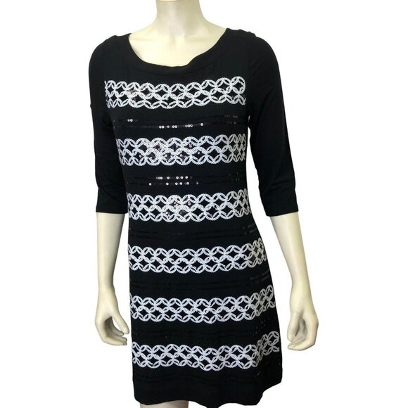 WHITE HOUSE BLACK‎ MARKET SEQUINS DRESS SM - Picture 1 of 7